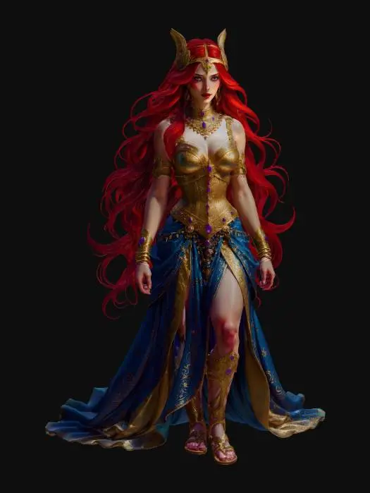 3D model for Golden Valkyrie of the Azure Dawn