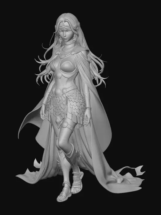 3D model for Empress of the Golden Flame