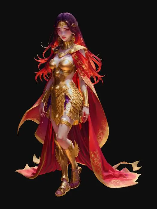 3D model for Empress of the Golden Flame