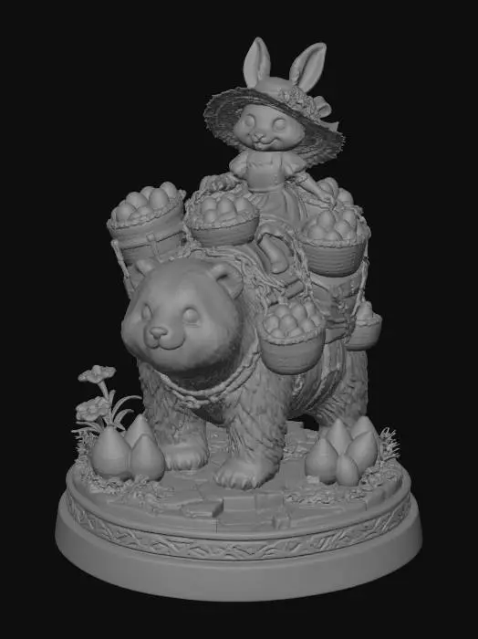 3D model for Easter Caravan, #EasterEgg2026#