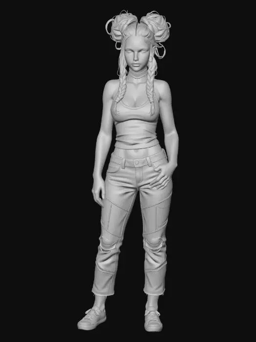 3D model for Turquoise Tresses and Tattoos