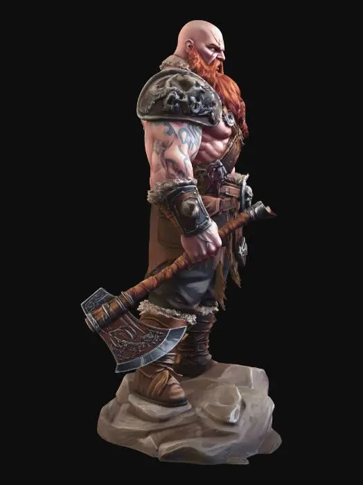 3D model for Stormbeard Berserker