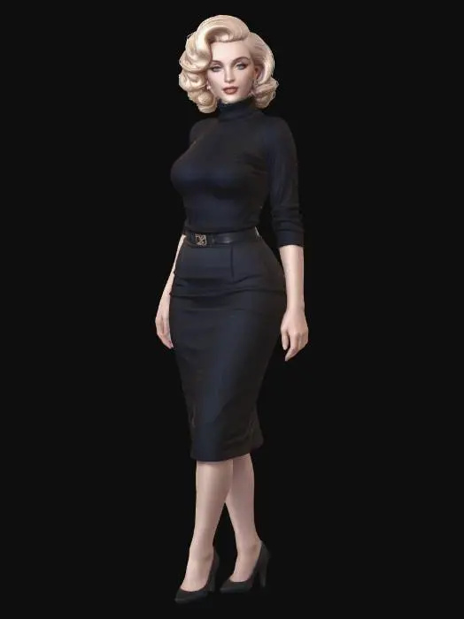 3D model for Noir Elegance