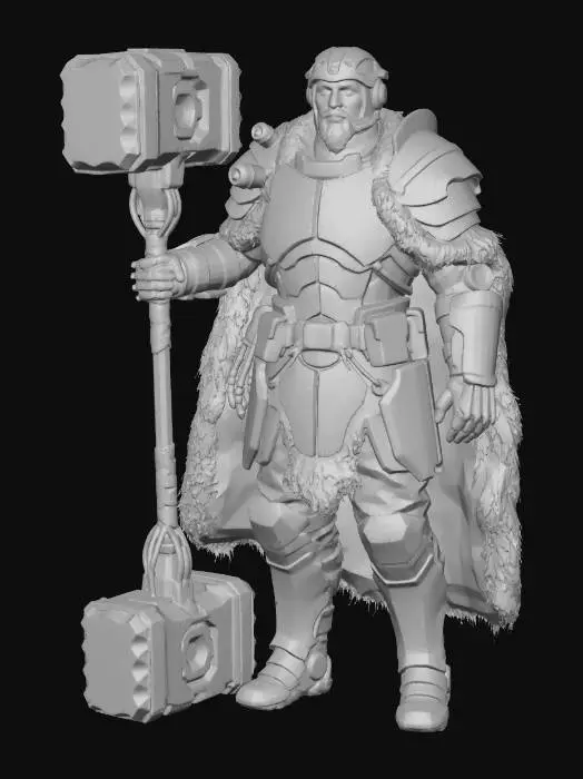 3D model for Runic Hammer of the Frostforge