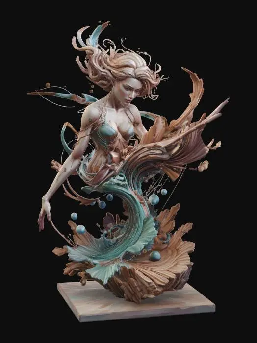 3D model for Turquoise Reverie