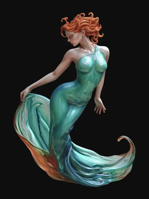 3D model for Turquoise Reverie
