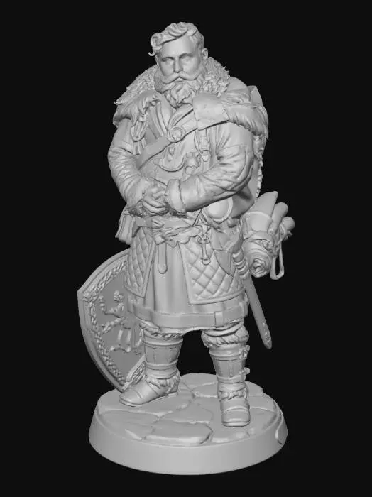 3D model for Lionshield Dwarf
