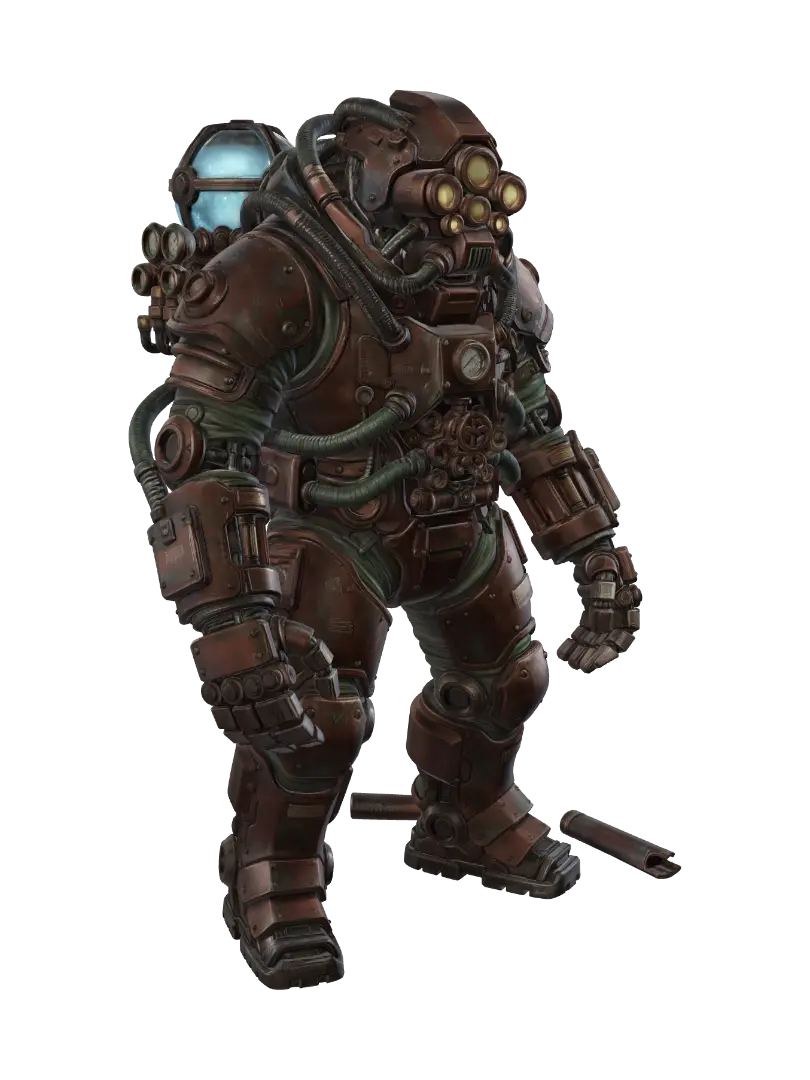 Underwater Explorer Armor - Submarine 3D model, vytvořený pomocí AI