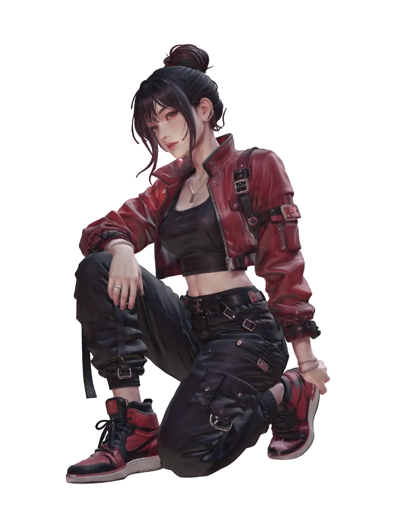 Female Character - Neutralpose 3D model, vytvořený pomocí AI