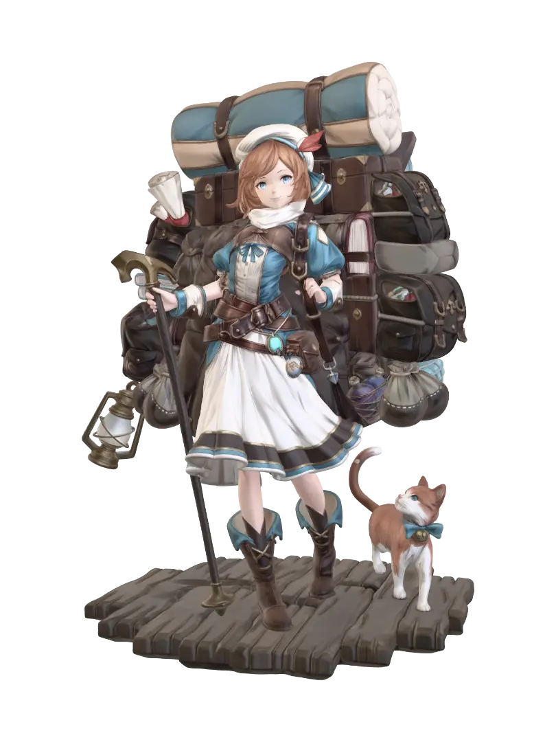 Camping day, I'm sure I won't forget anything today. - Quest 3D model, vytvořený pomocí AI