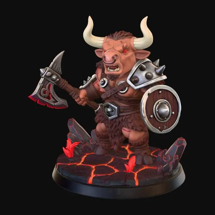 3D model for Barbarian Ox