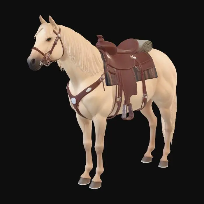 3D model for Desert Gold Palomino