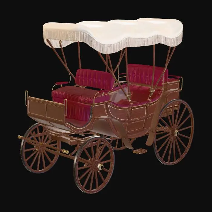 3D model for Antique Velvet Carriage