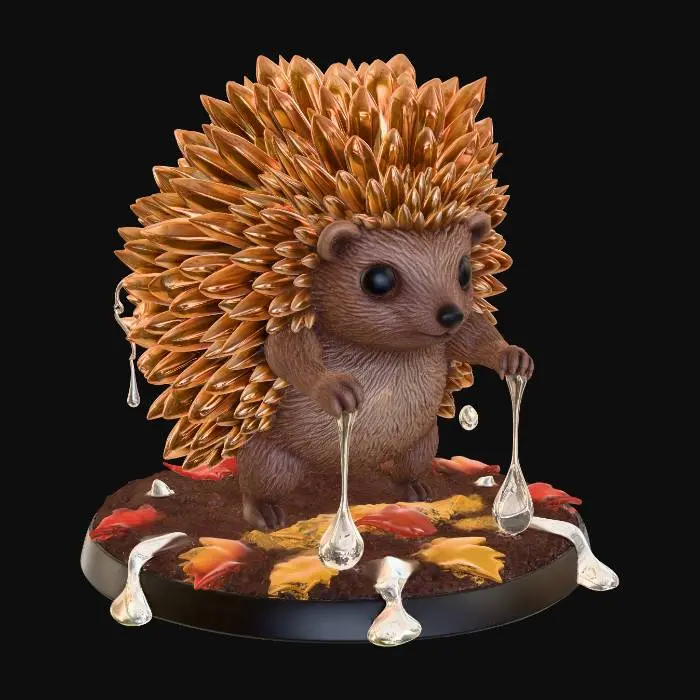 3D model for Amber Spined Hedgehog
