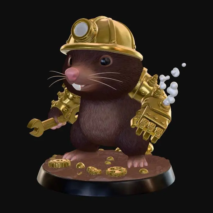 3D model for Steampunk Beaverminer