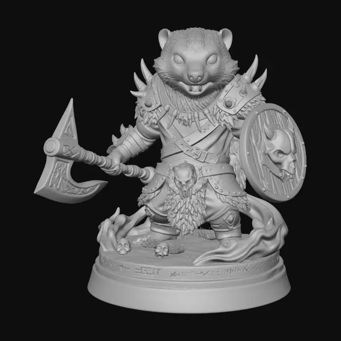 3D model for Ironfang Panda Warlord