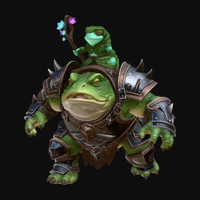 3D model for Iron Toad and the Bloomstaff