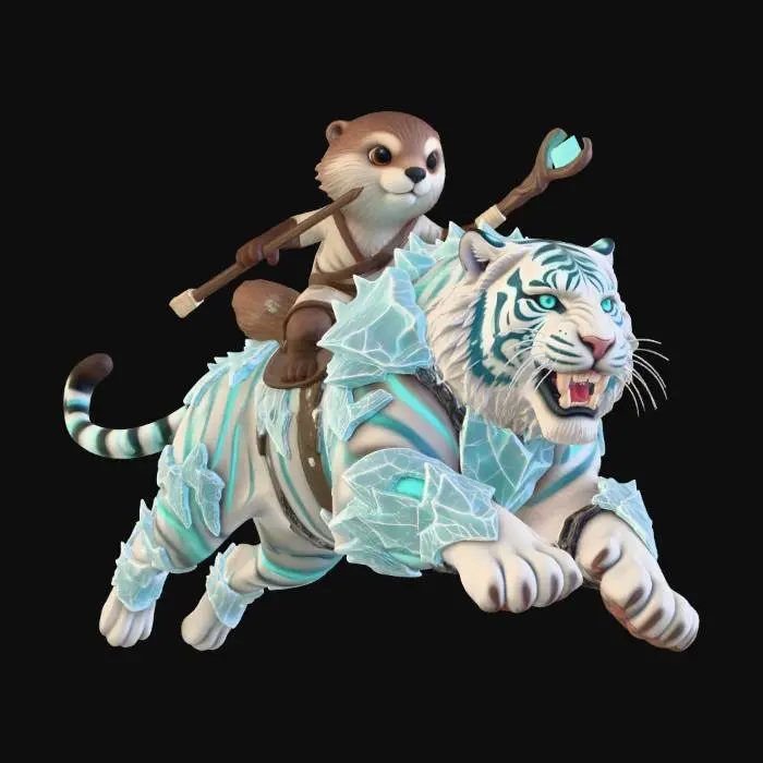 3D model for Otter on the Ice Tiger