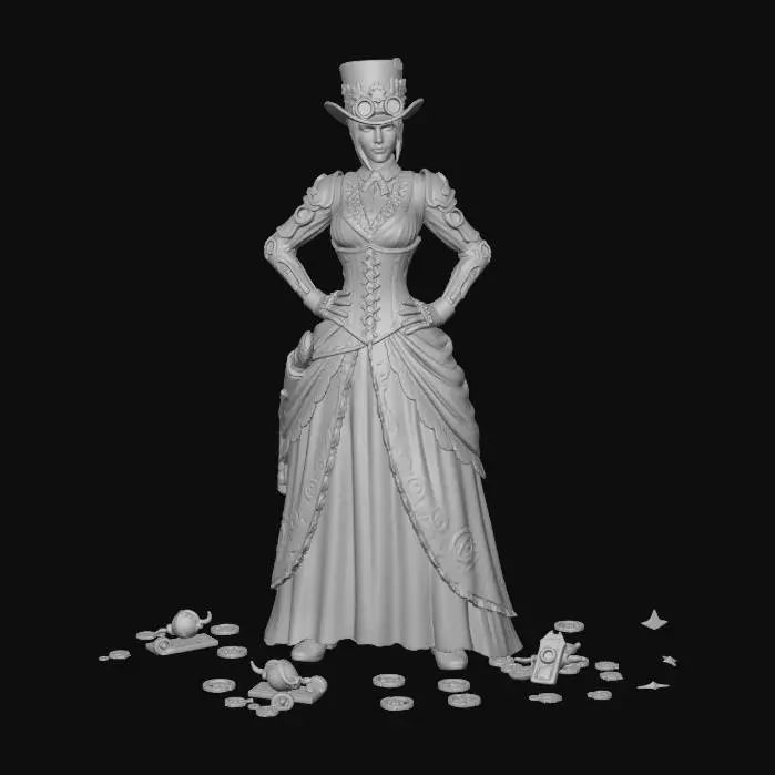 3D model for Steampunk Duchess of Gears