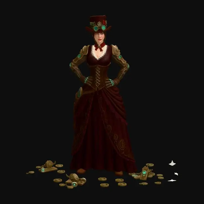 3D model for Steampunk Duchess of Gears