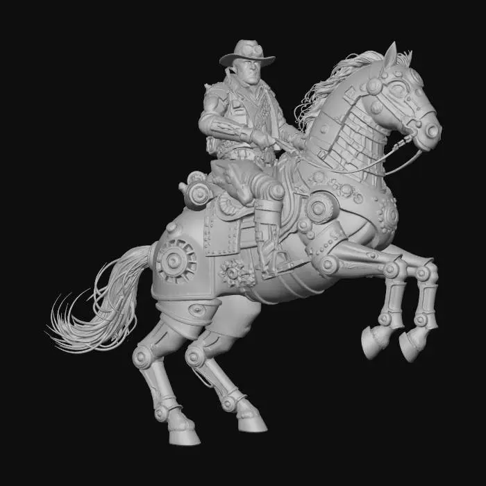 3D model for Clockwork Cavalier