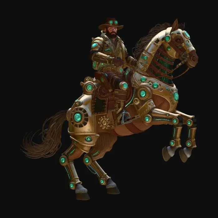 3D model for Clockwork Cavalier