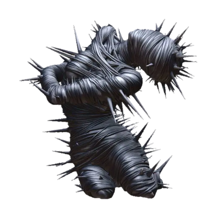 Spiked Spiral - Spike 3D model, vytvořený pomocí AI