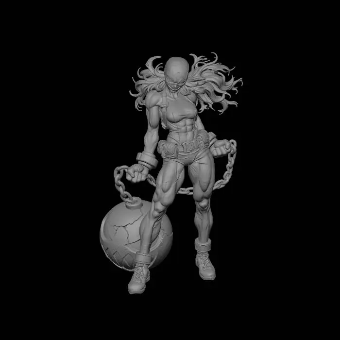 3D model for Stylized Superhero