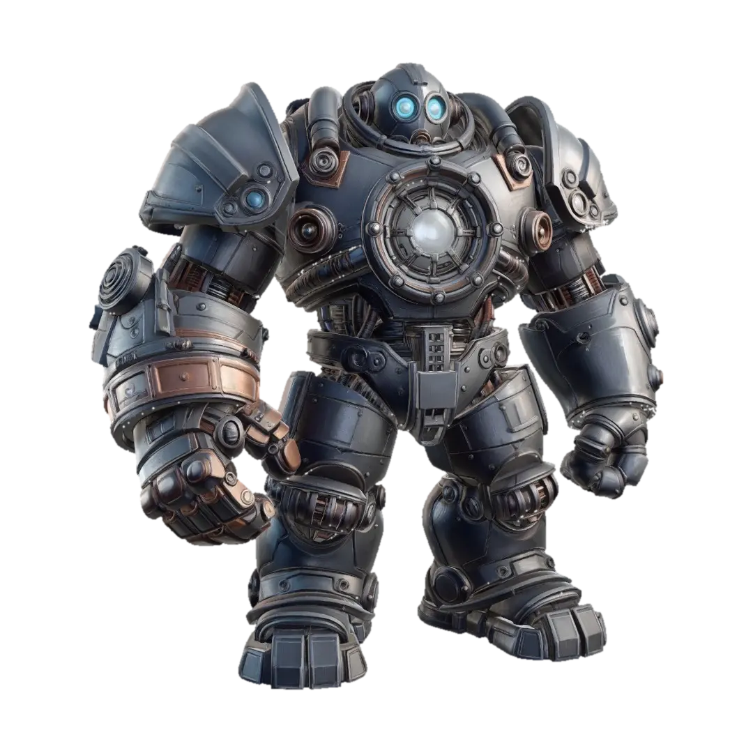 Ironclad Juggernaut 3D model, vytvořený pomocí AI