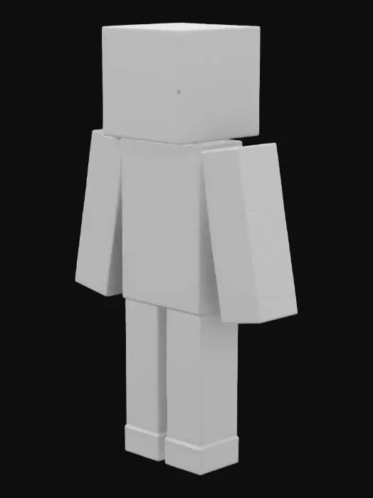3D model for MineCraft, Stained Glass, Ultra Realistic, Full Body