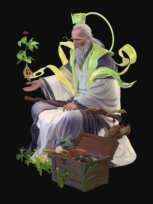 3D model for Verdant Sage with Emerald Halo