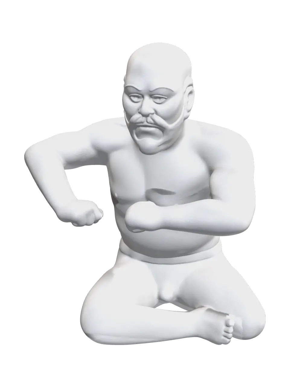 Olmec - Basalt 3D model, vytvořený pomocí AI