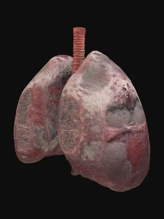 3D model for Diseased Lungs Visualization