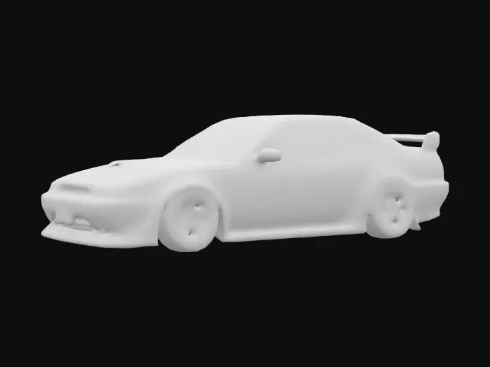 3D model for A 1985 AE86 mated with a 2008 Subaru STi.