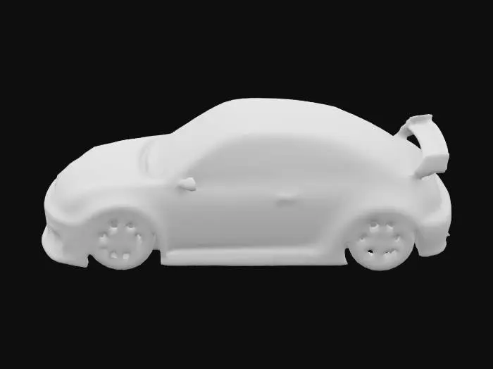 3D model for A 1969 VW super beetle mated with a 2015 Nissan Skyline.