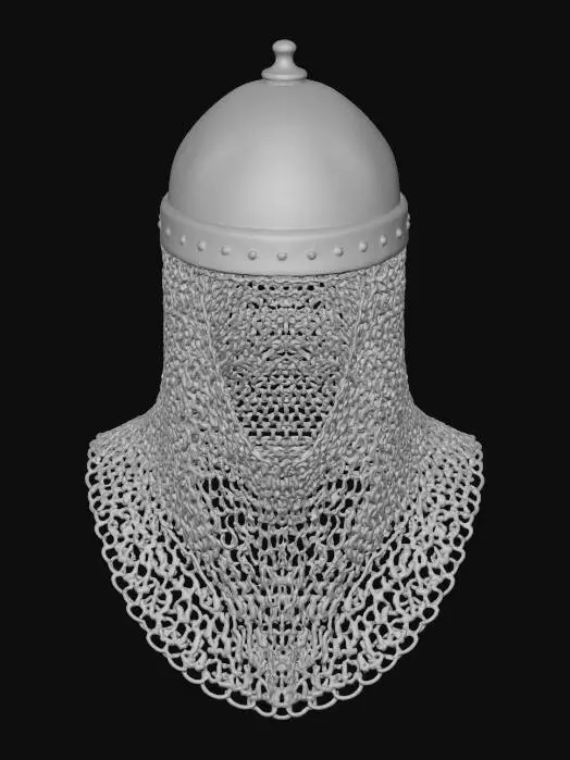 3D model for Chainmail Helm