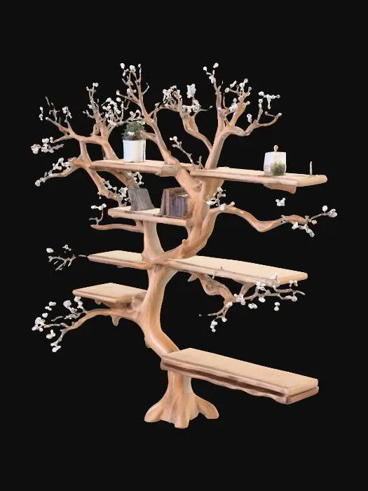3D model for Tree Bookshelf
