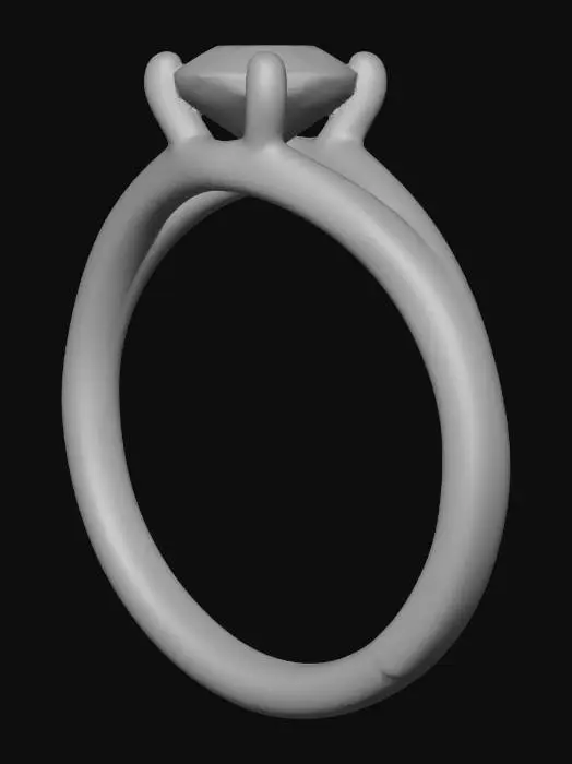 3D model for gyémántgyűrű_prototípus