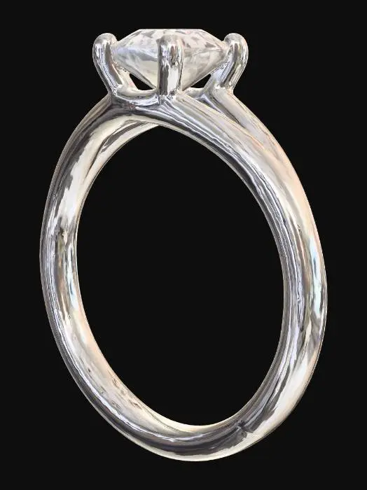 3D model for gyémántgyűrű_prototípus