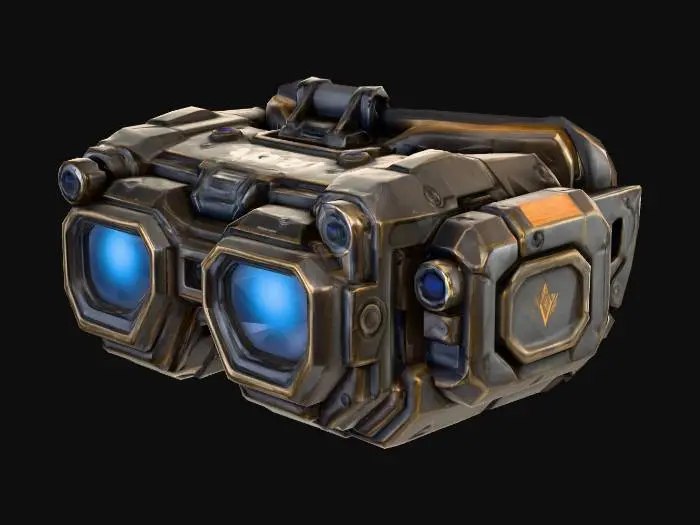 3D model for Futuristic Binoculars VX-980