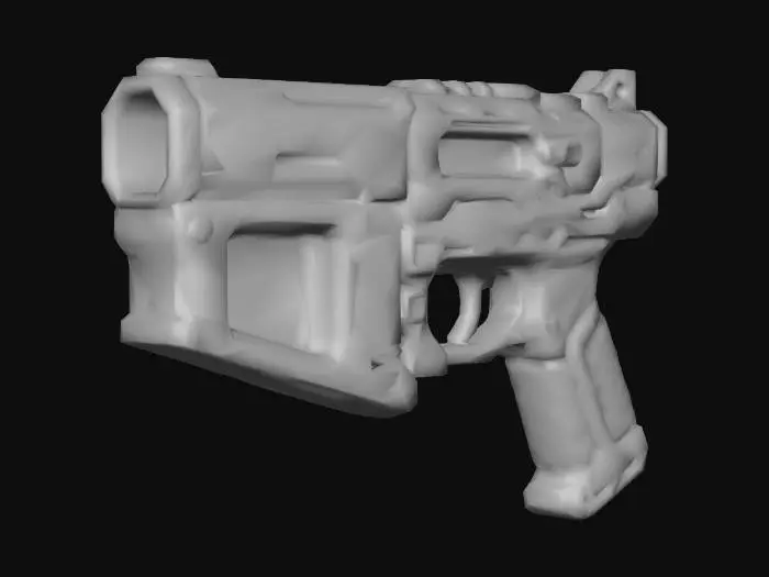 3D model for Futuristic Blaster Receiver
