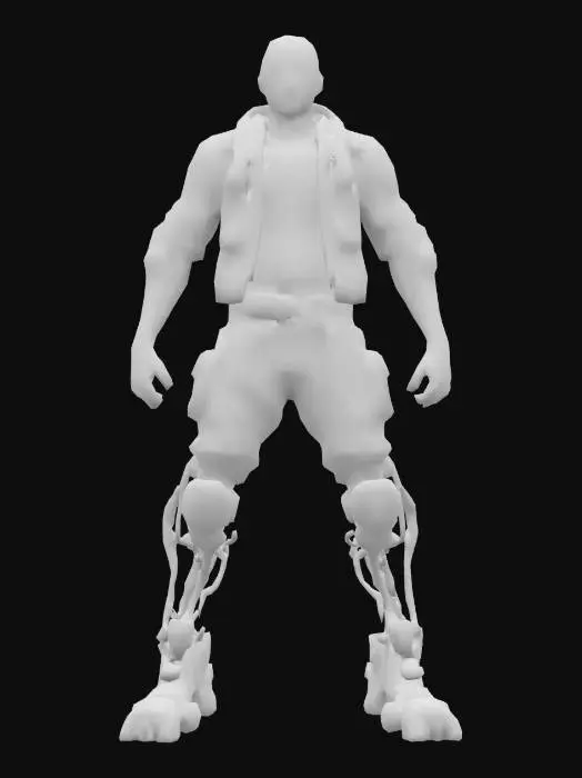 3D model for Cyborg Adventurer