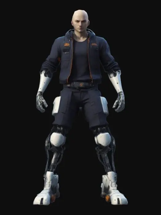 3D model for Cyborg Adventurer