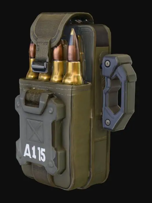 3D model for Tactical Ammo Pack, #PBR#