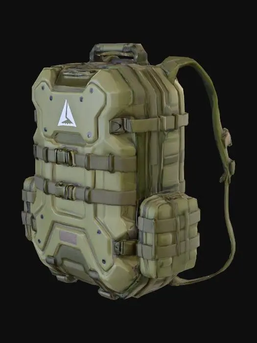 3D model for Tactical Adventurer Backpack, #PBR#