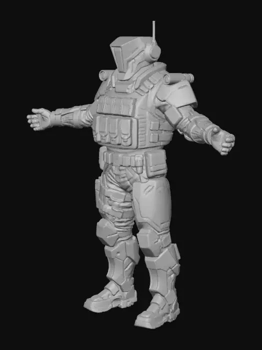 3D model for Red Sentinel, #villain#