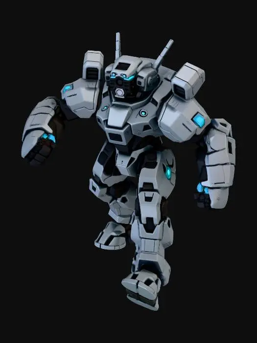 3D model for Cardboard Mech Warrior