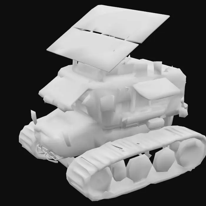 3D model for Solar-Powered Rover