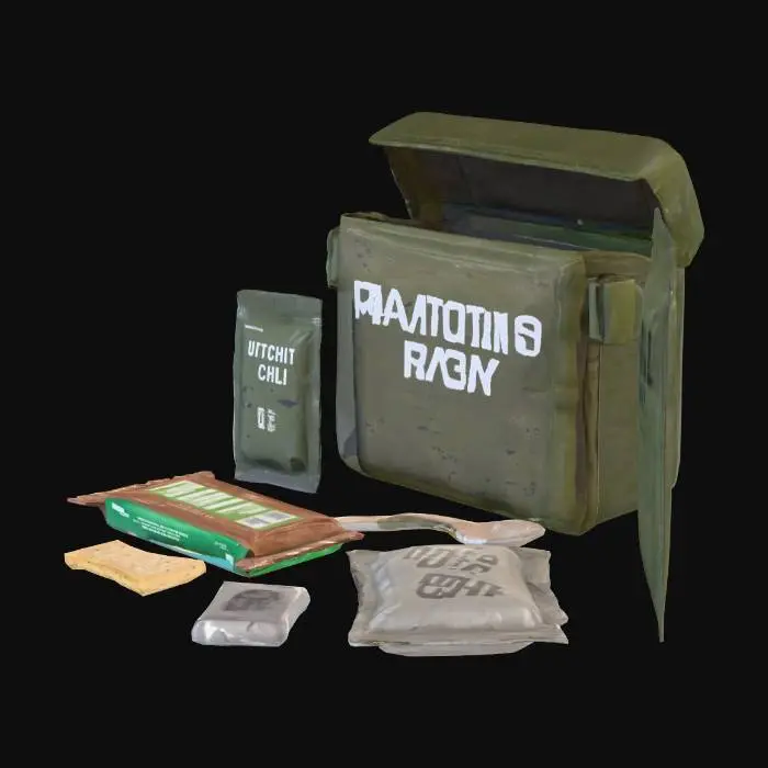 3D model for Military Rations Display, #food#