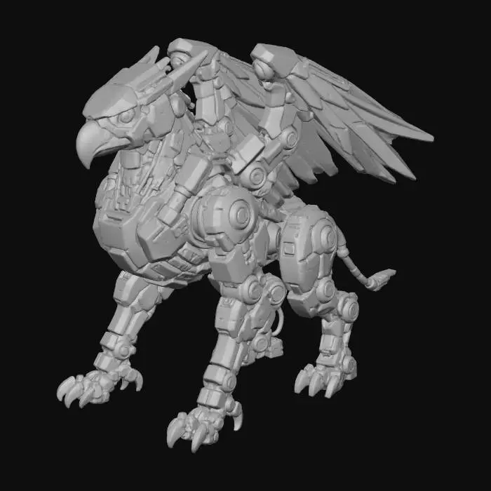 3D model for Gryphon Automaton, #villain#